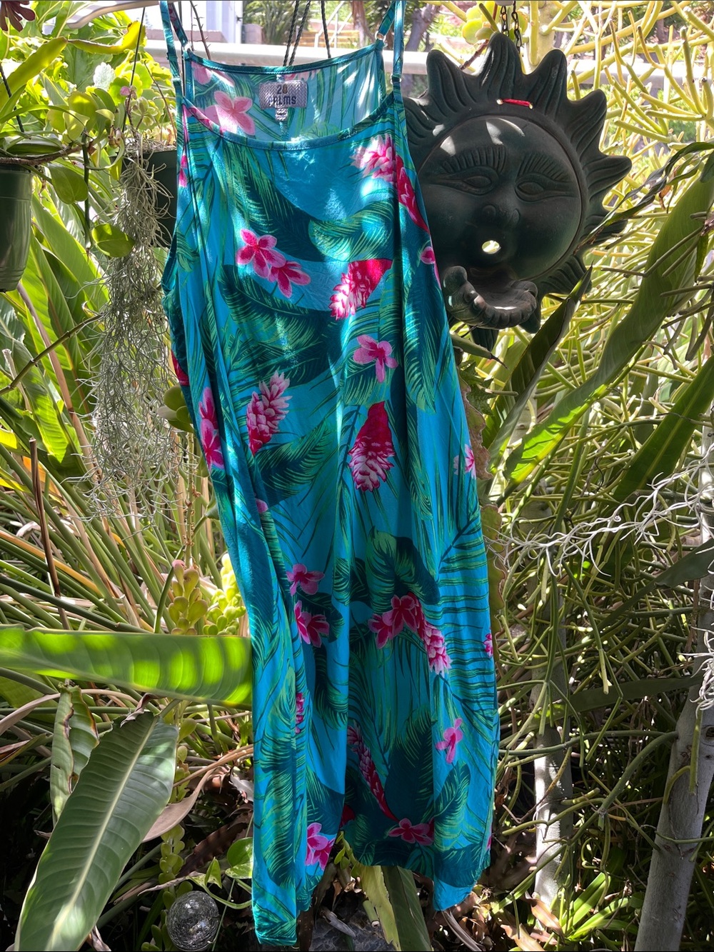 Women's Blue Tropical Swim Cover-Up by